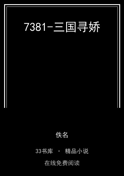 7381-三国寻娇封面