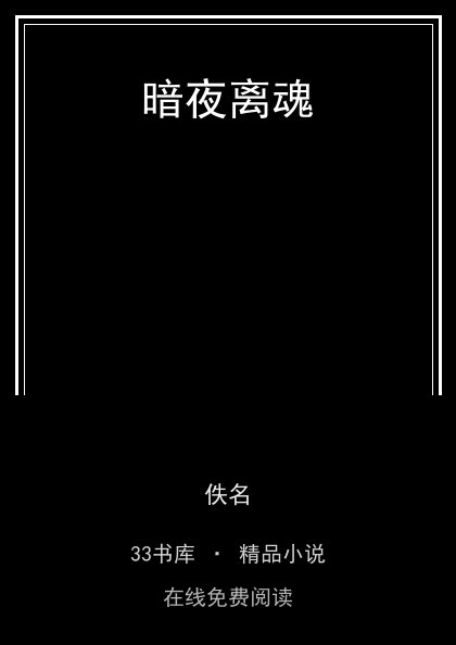 暗夜离魂 封面