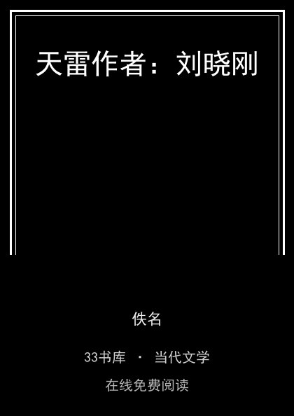天雷作者：刘晓刚封面