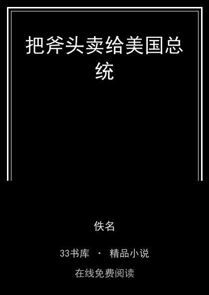 把斧头卖给美国总统封面