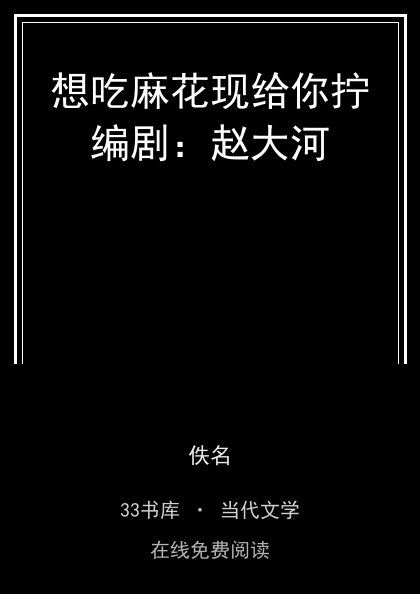 想吃麻花现给你拧编剧：赵大河封面