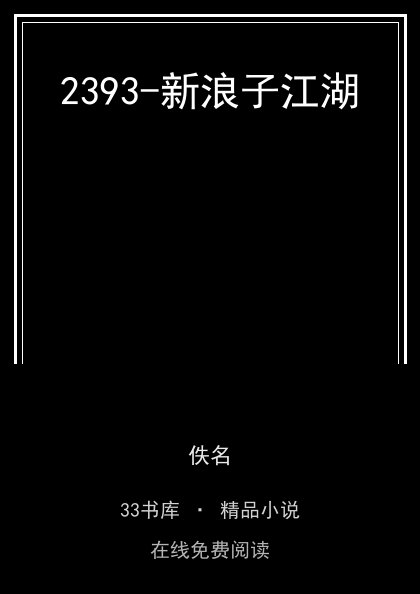 2393-新浪子江湖 封面