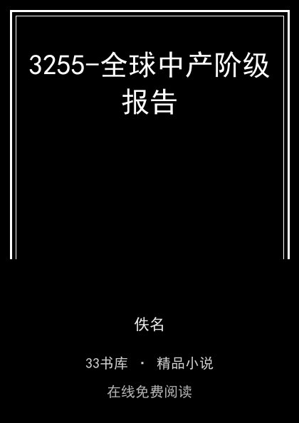 3255-全球中产阶级报告 封面