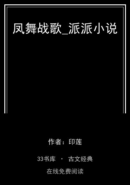 凤舞战歌_派派小说封面