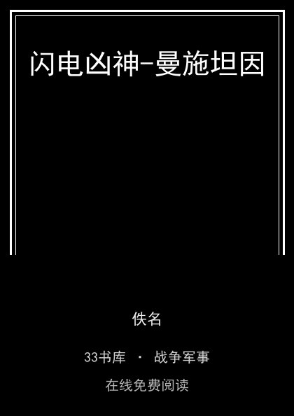 闪电凶神-曼施坦因封面