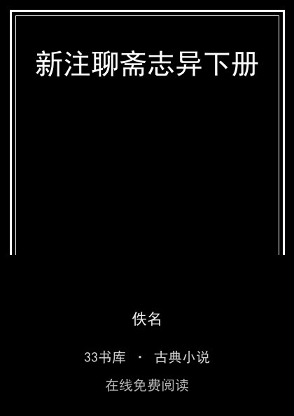 新注聊斋志异下册 封面