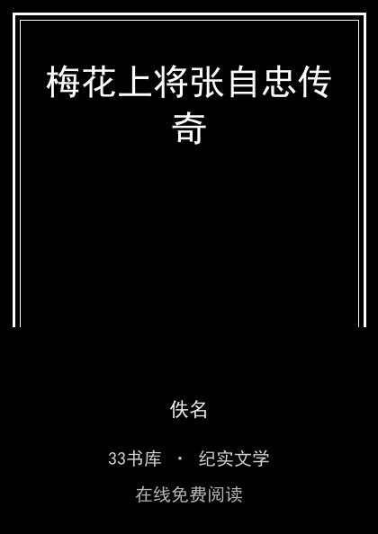 梅花上将张自忠传奇 封面