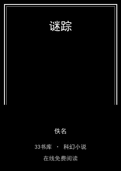 谜踪封面