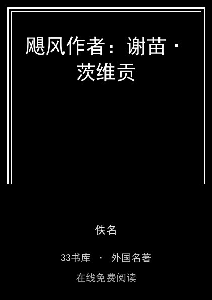 飓风作者：谢苗·茨维贡 封面