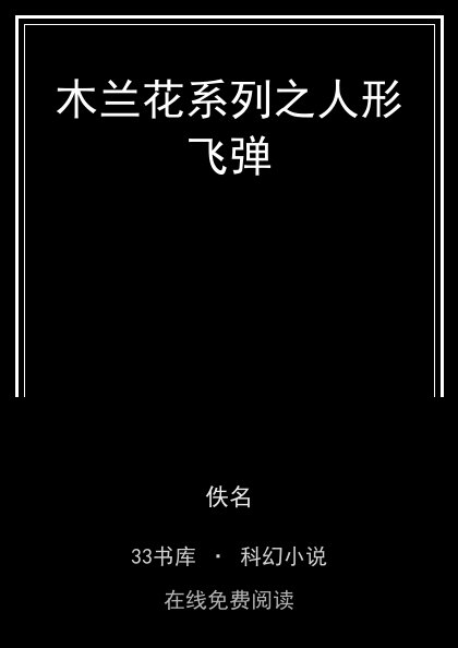 木兰花系列之人形飞弹封面