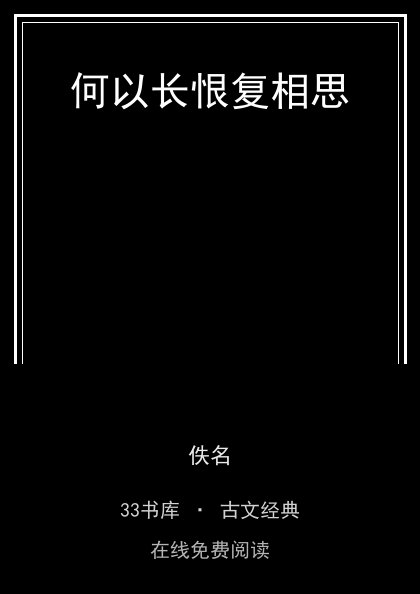 何以长恨复相思封面