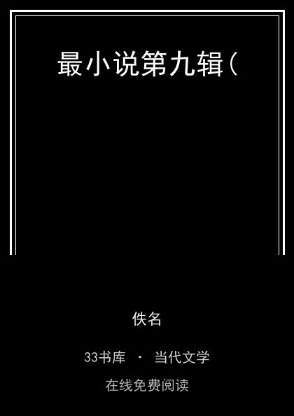最小说第九辑(封面