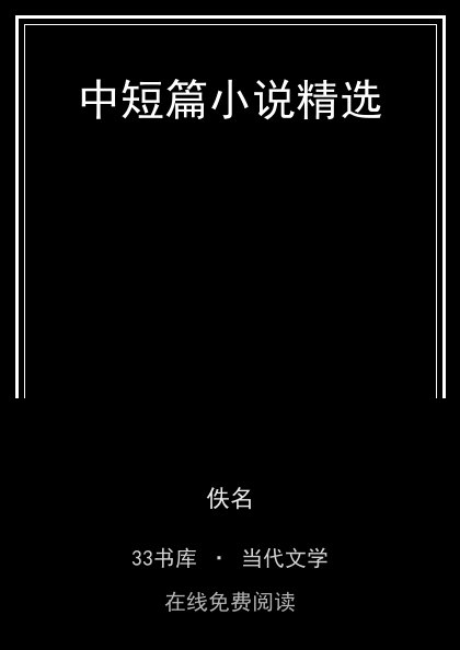 中短篇小说精选 封面