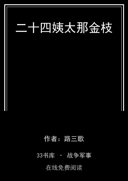 二十四姨太那金枝封面
