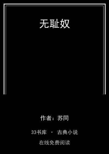 无耻奴封面
