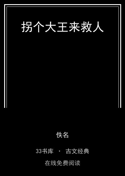 拐个大王来救人封面