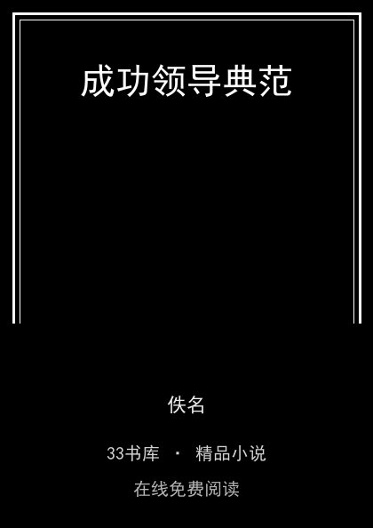 成功领导典范封面