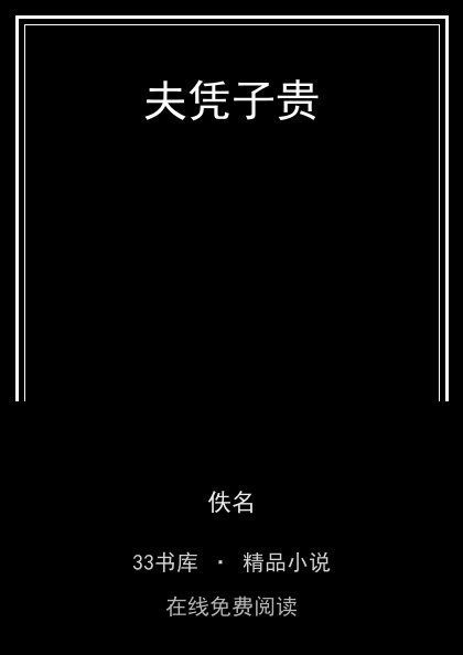 夫凭子贵封面