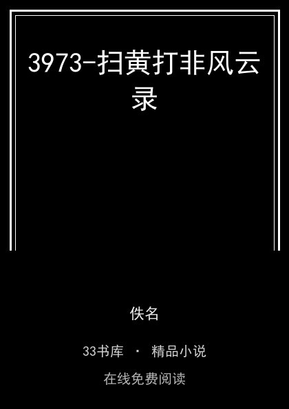 3973-扫黄打非风云录封面