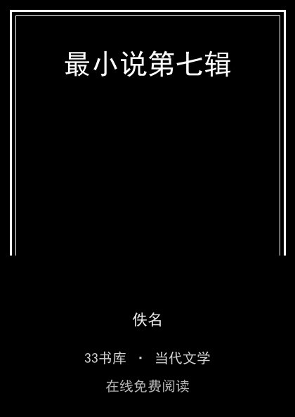 最小说第七辑封面