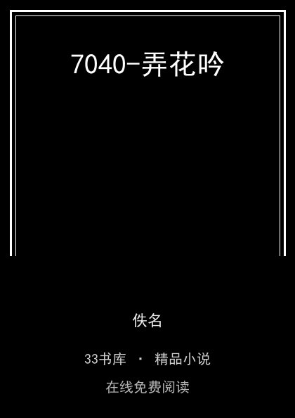 7040-弄花吟封面