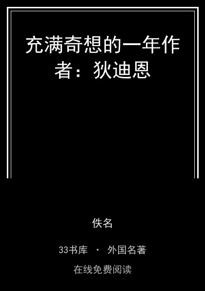 充满奇想的一年作者：狄迪恩 封面