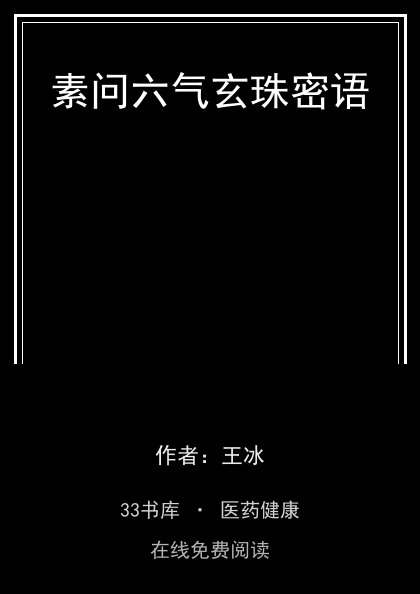 素问六气玄珠密语封面