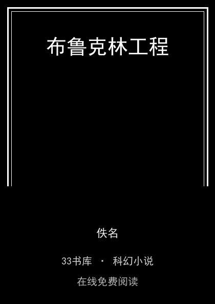 布鲁克林工程封面