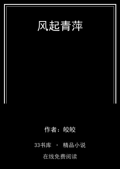 风起青萍封面