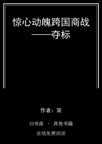惊心动魄跨国商战——夺标封面