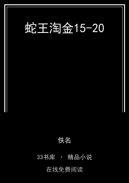 蛇王淘金15-20封面