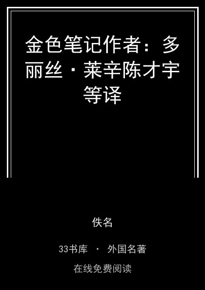 金色笔记作者：多丽丝·莱辛陈才宇等译封面