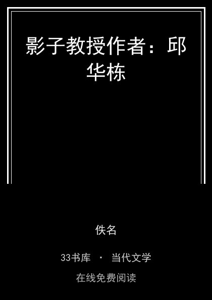 影子教授作者：邱华栋封面