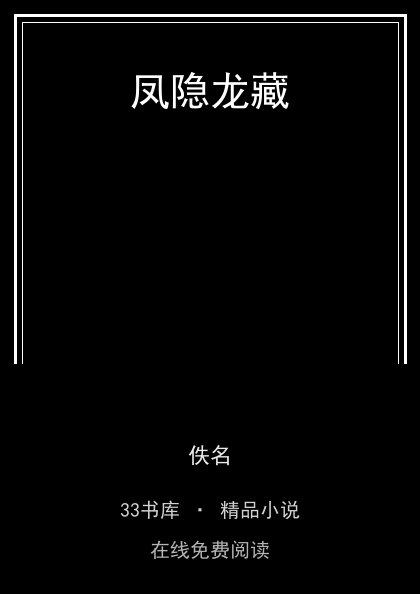 凤隐龙藏封面