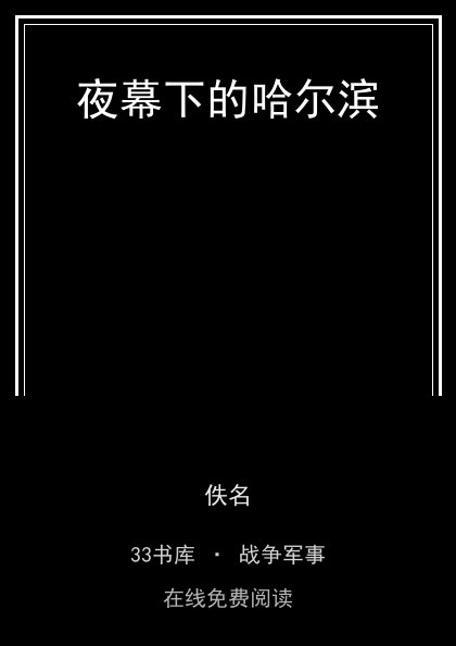 夜幕下的哈尔滨封面