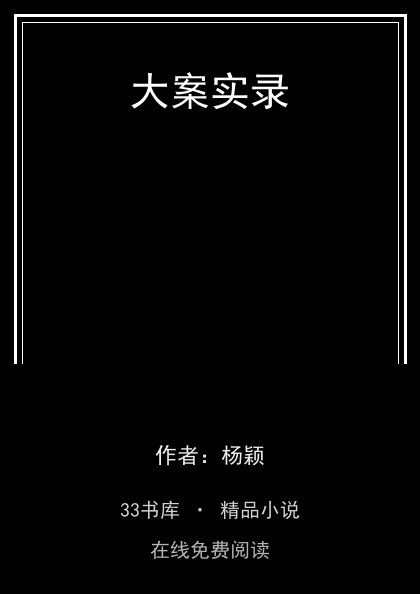 大案实录 封面