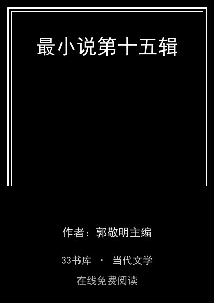 最小说第十五辑 封面