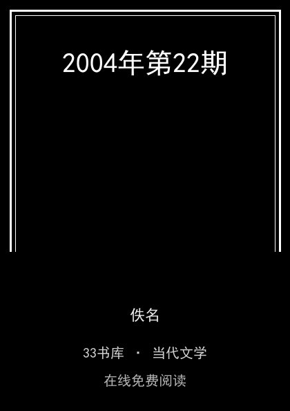 2004年第22期封面