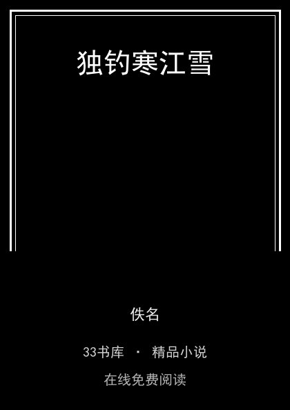 独钓寒江雪 封面