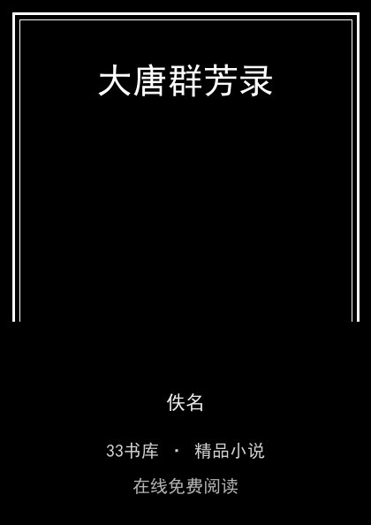 大唐群芳录封面