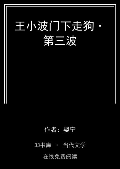王小波门下走狗·第三波 封面