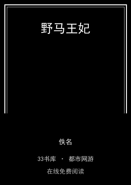野马王妃封面