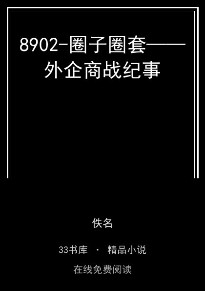 8902-圈子圈套——外企商战纪事封面