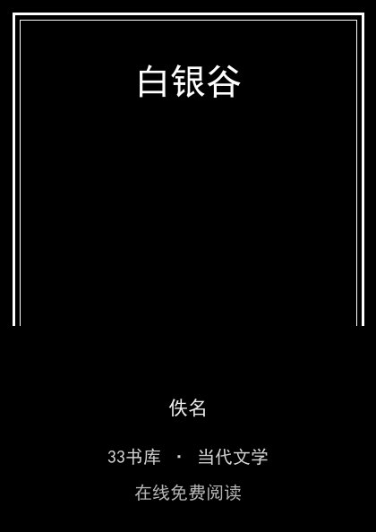 白银谷封面