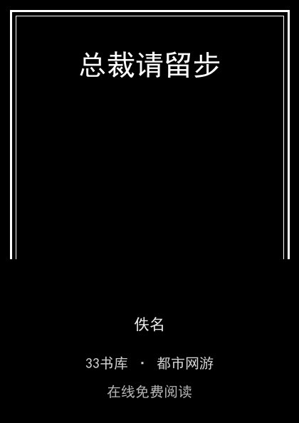 总裁请留步封面