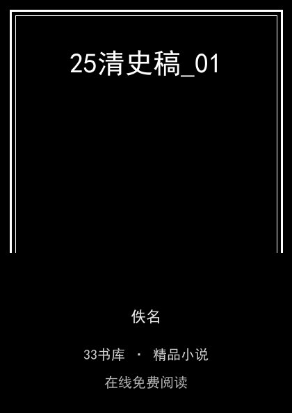 25清史稿_01 封面