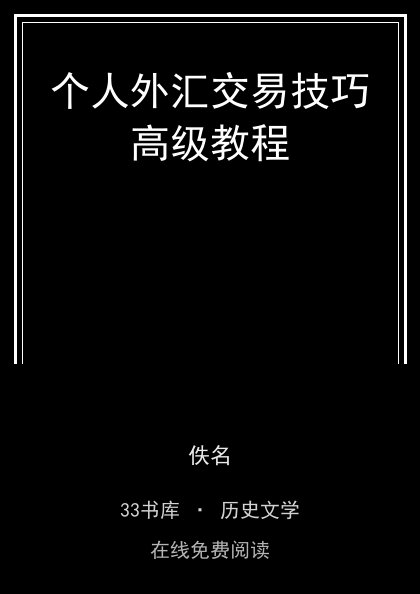 个人外汇交易技巧高级教程封面