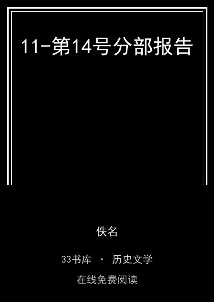 11-第14号分部报告封面