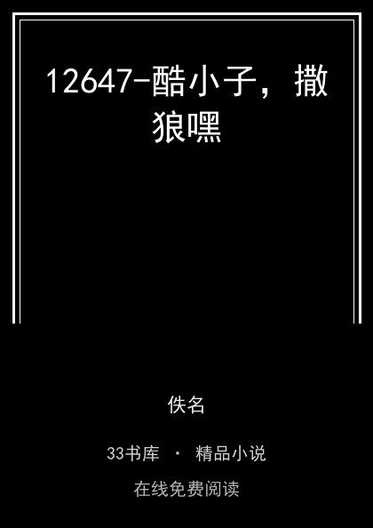12647-酷小子，撒狼嘿 封面