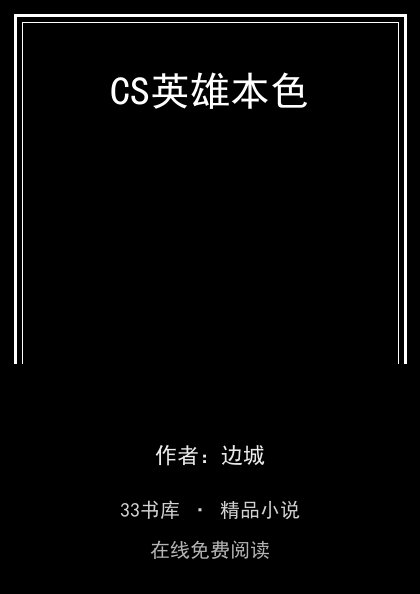 CS英雄本色封面